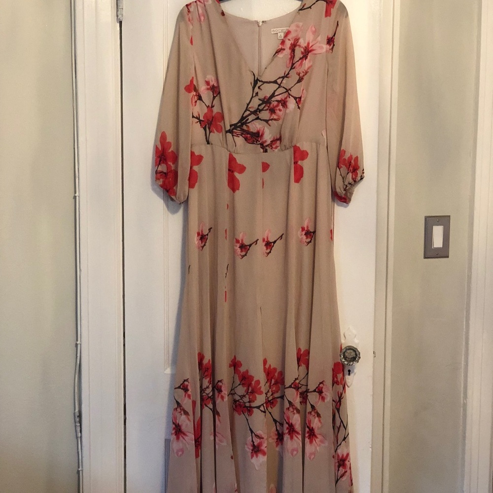 Long sleeve maxi dress formal …